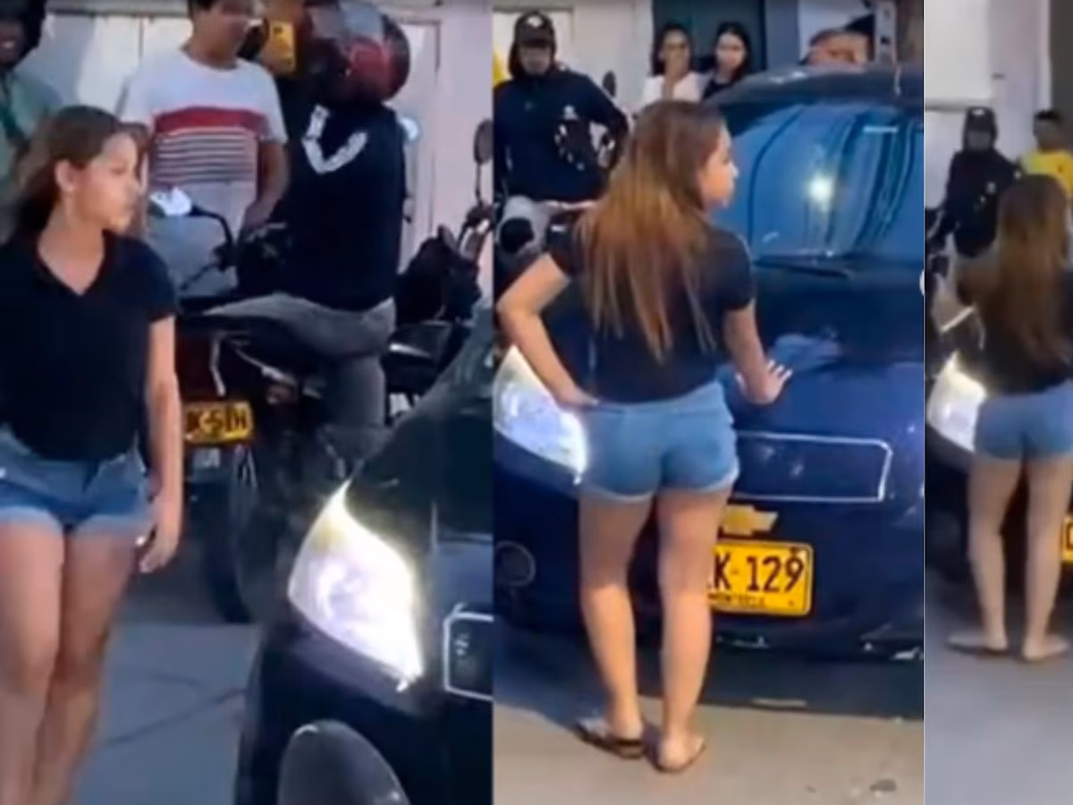 Video viral en Santa Marta: Hija destruye auto tras descubrir infidelidad