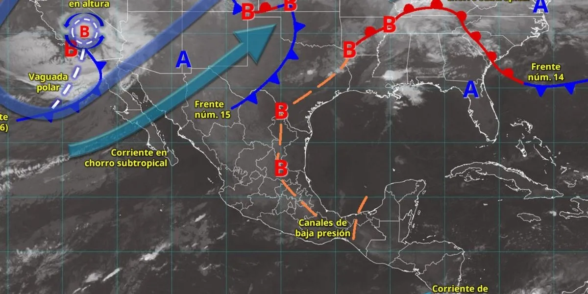 La primera tormenta invernal congelará 14 estados: pronóstico crítico para México