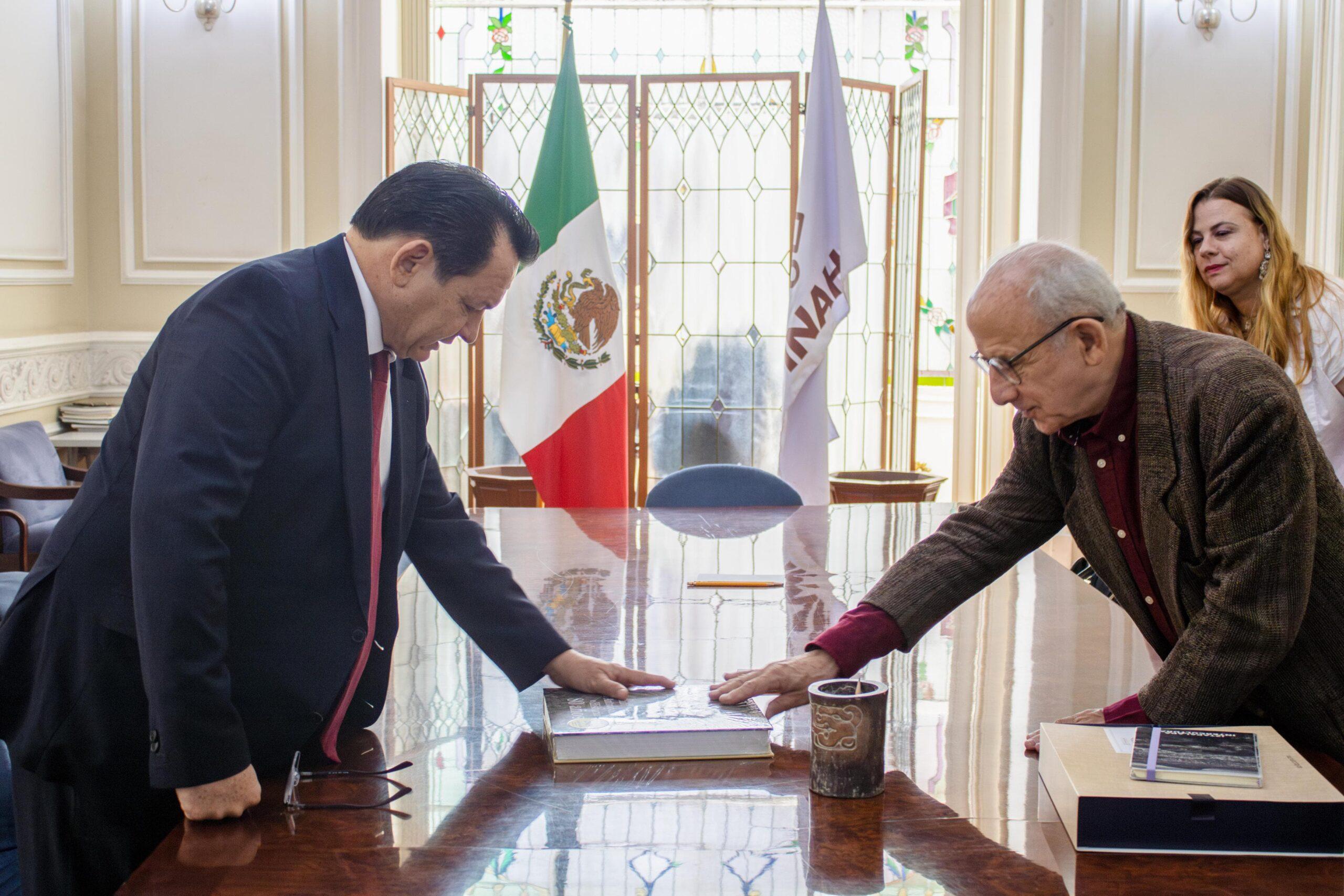 Protección del legado maya: Gobierno de Yucatán e INAH refuerzan alianza
