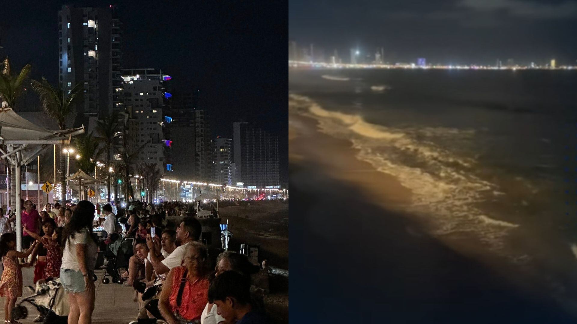 Mazatlán desafía alerta de tsunami: Malecón lleno pese al riesgo