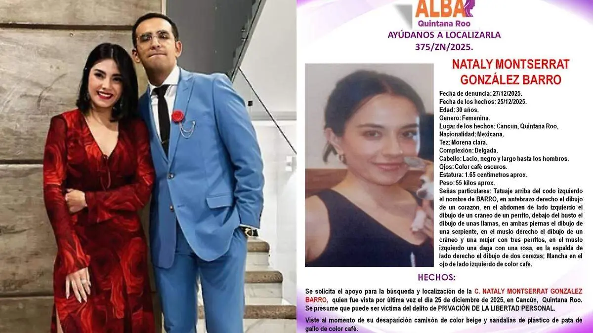 El caso Nataly González Barro: el trágico desenlace tras la búsqueda en Cancún
