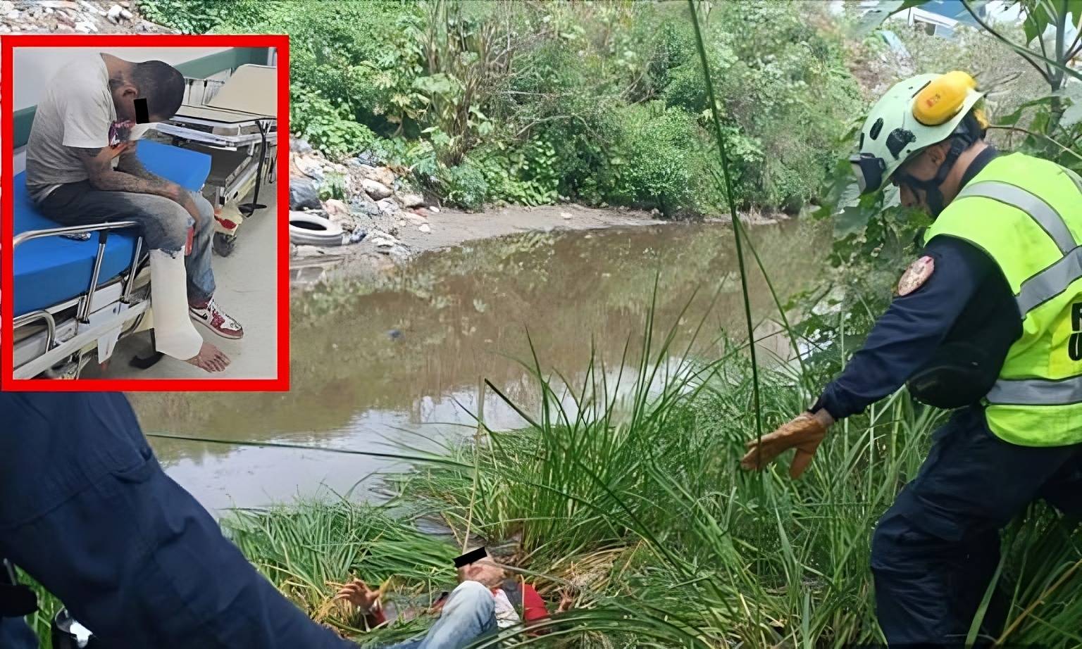 Ecatepec: Se lanza a canal tras golpear a su pareja y se fractura